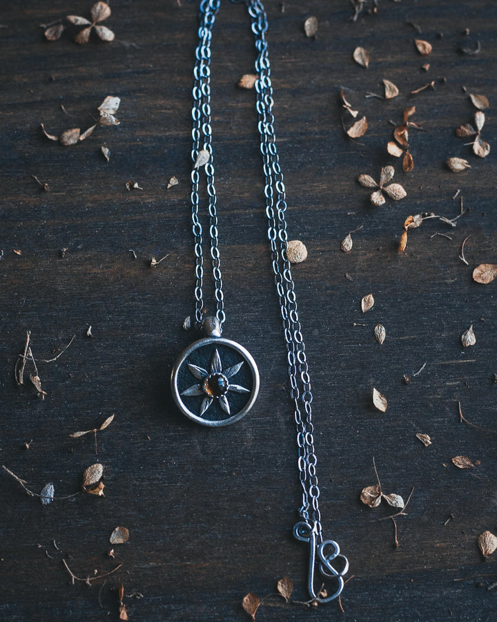 Citrine Flower Keeper Necklace