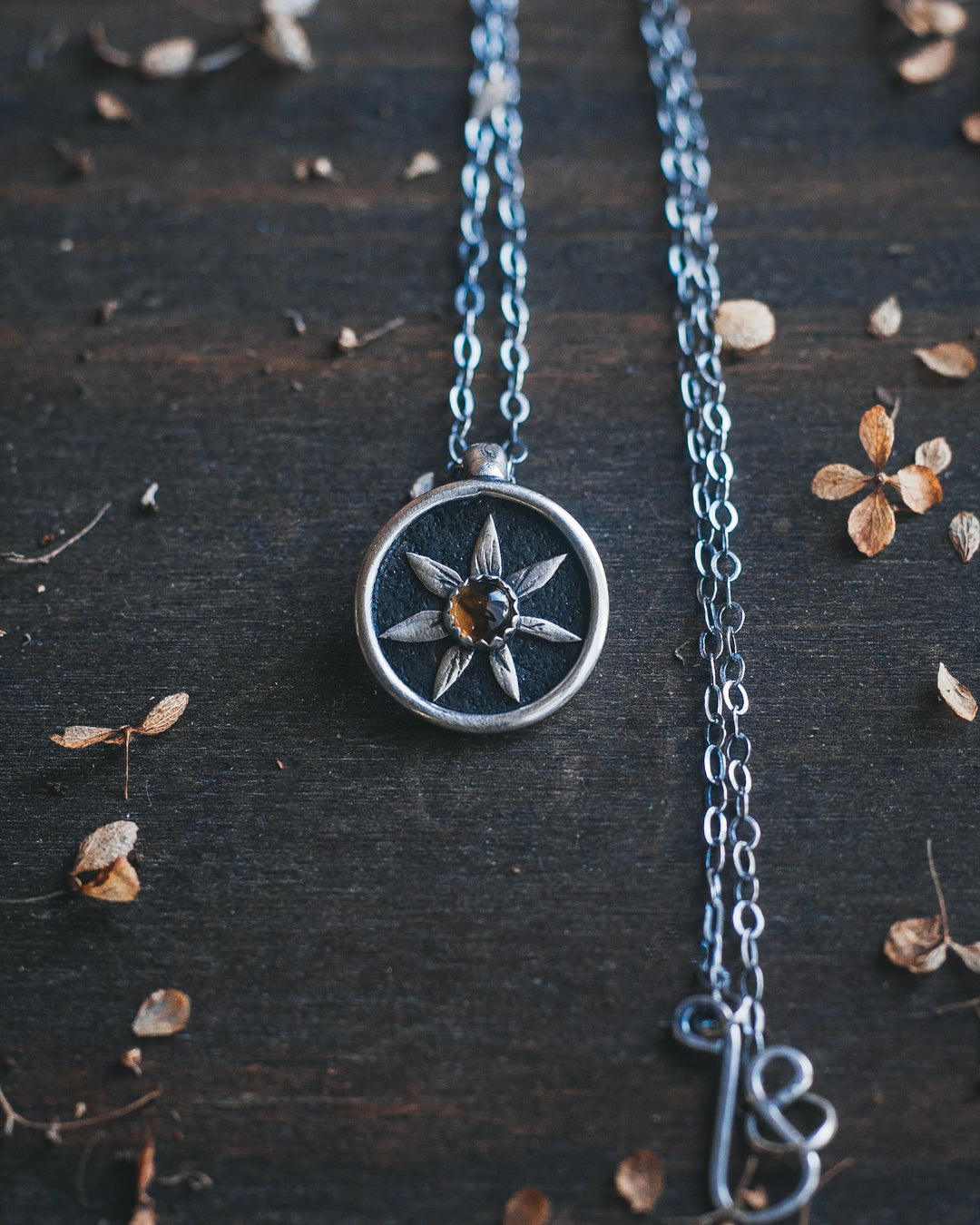 Citrine Flower Keeper Necklace