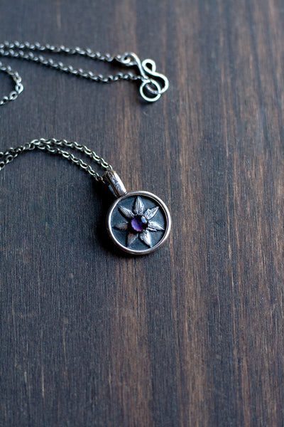 Amethyst Flower Keeper Necklace