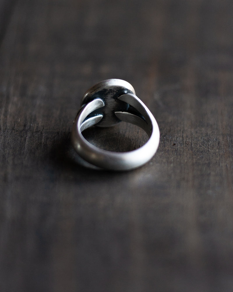 The Taking Flight Signet Ring -  Garnet Size 8.75