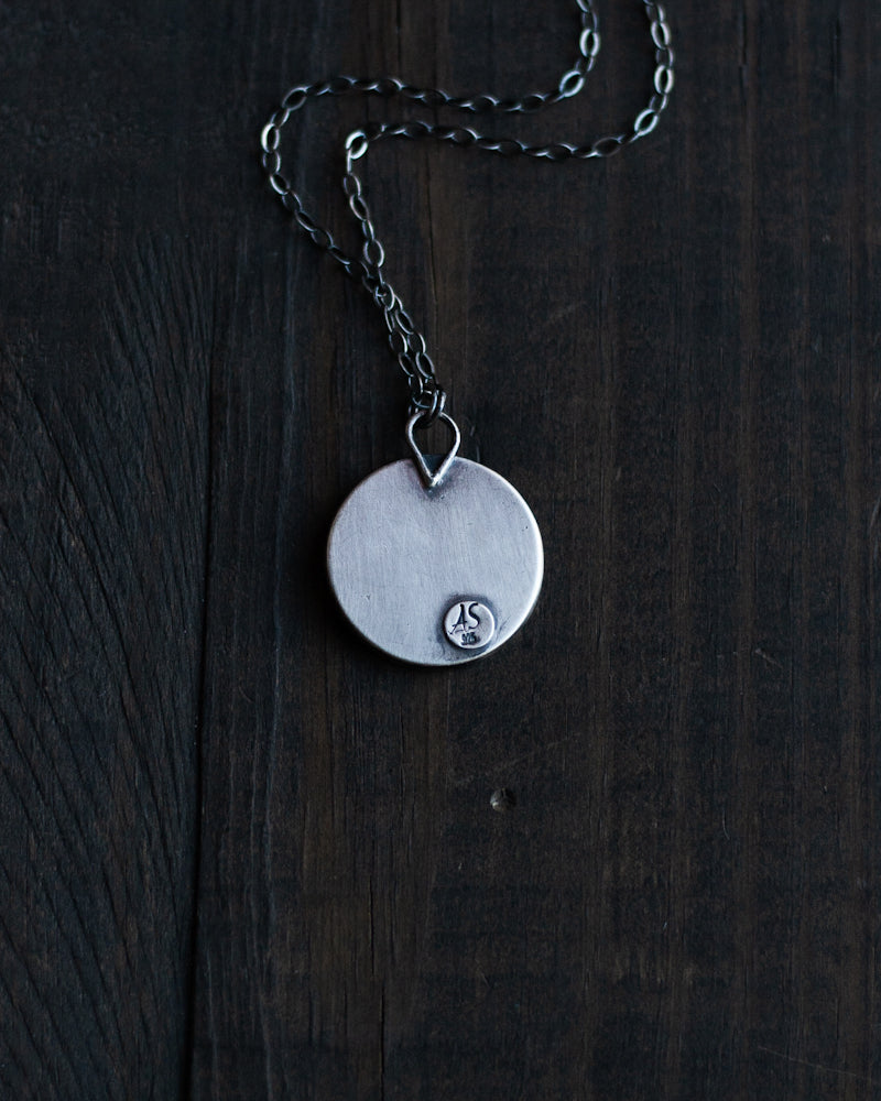 The Taking Flight Raven Crescent Moon Necklace - Moonstone